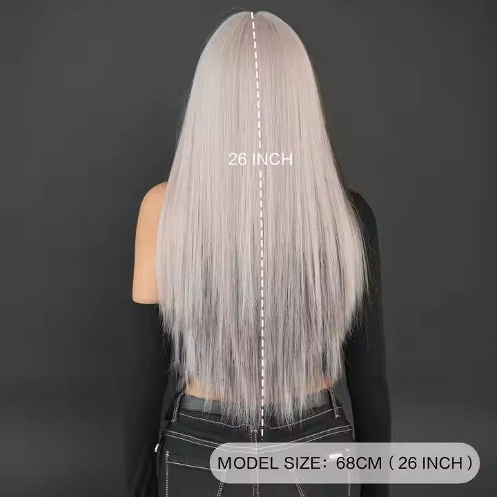 Wig with Bangs Synthetic Cruella De Vil Costume Wig Women's Role Play Anime Party